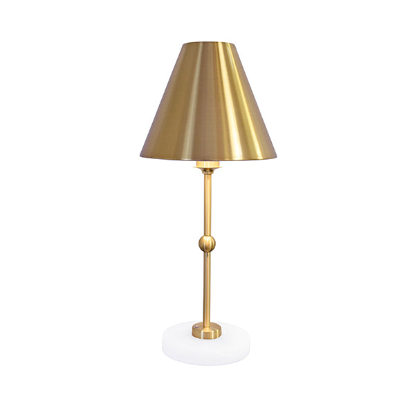 Rechargeable Table Lamp With Metal Shade