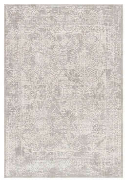 Jaipur Living Lianna Abstract Gray/ White Runner Rug