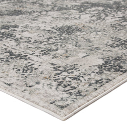 Jaipur Living Yvie Abstract White/ Gray Runner Rug