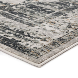 Jaipur Living Talia Medallion Gray/ Ivory Runner Rug