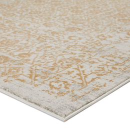 Jaipur Living Jasiel Trellis Gold/ Light Gray Runner Rug