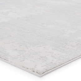 Jaipur Living Alcina Abstract Light Gray/ Cream Runner Rug