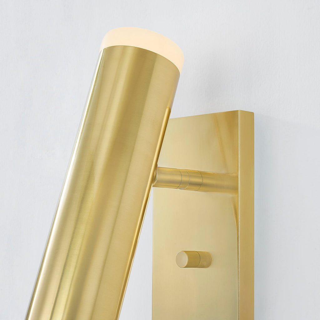 Clark Wall Sconce, Aged Brass
