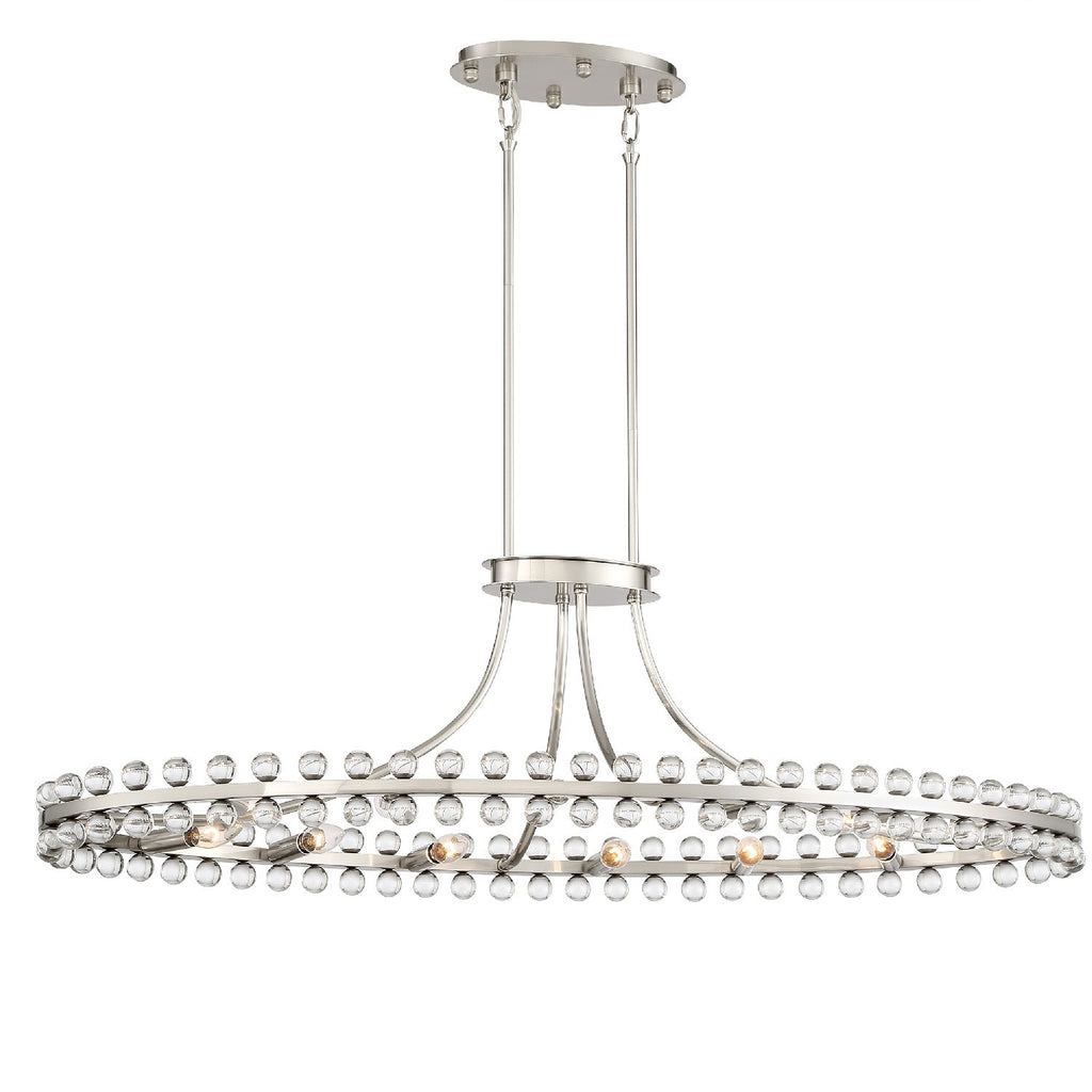 Clover 12 Light Oval Chandelier