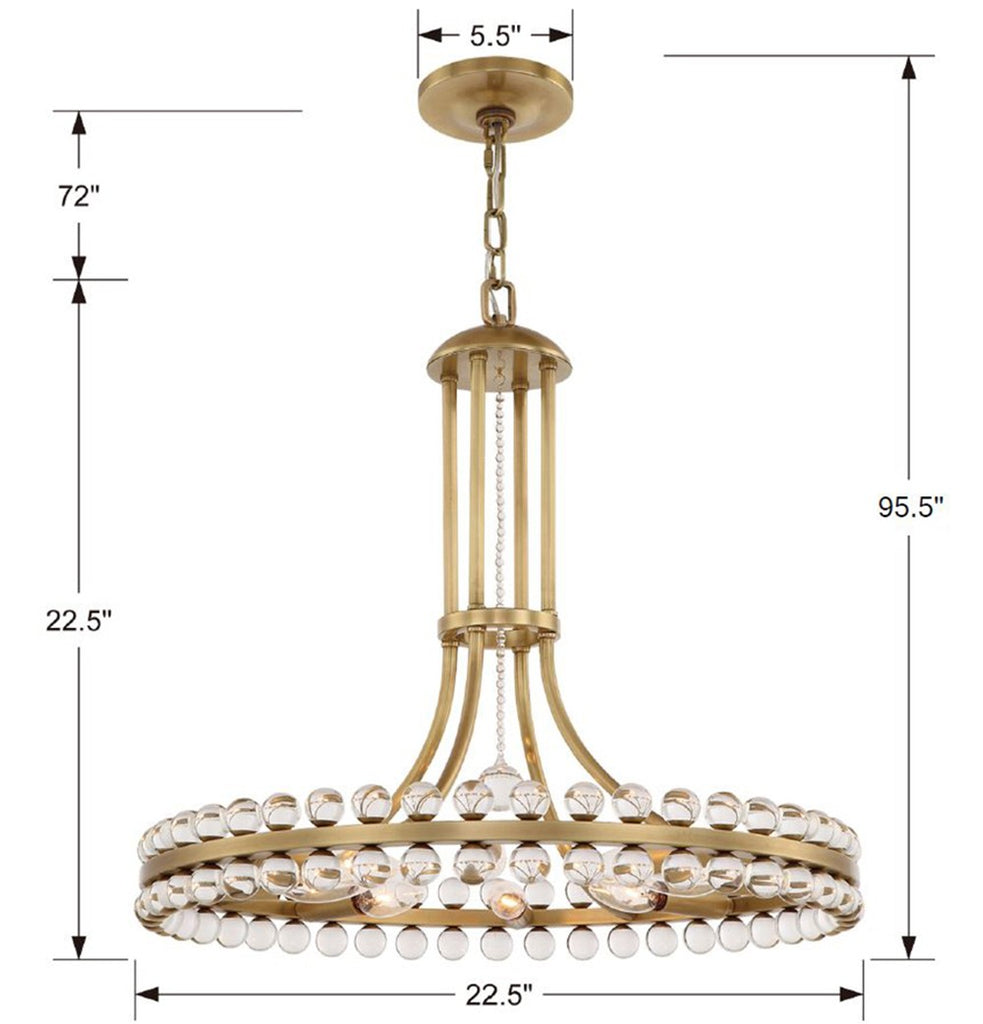 Coco 6 Light Chandelier