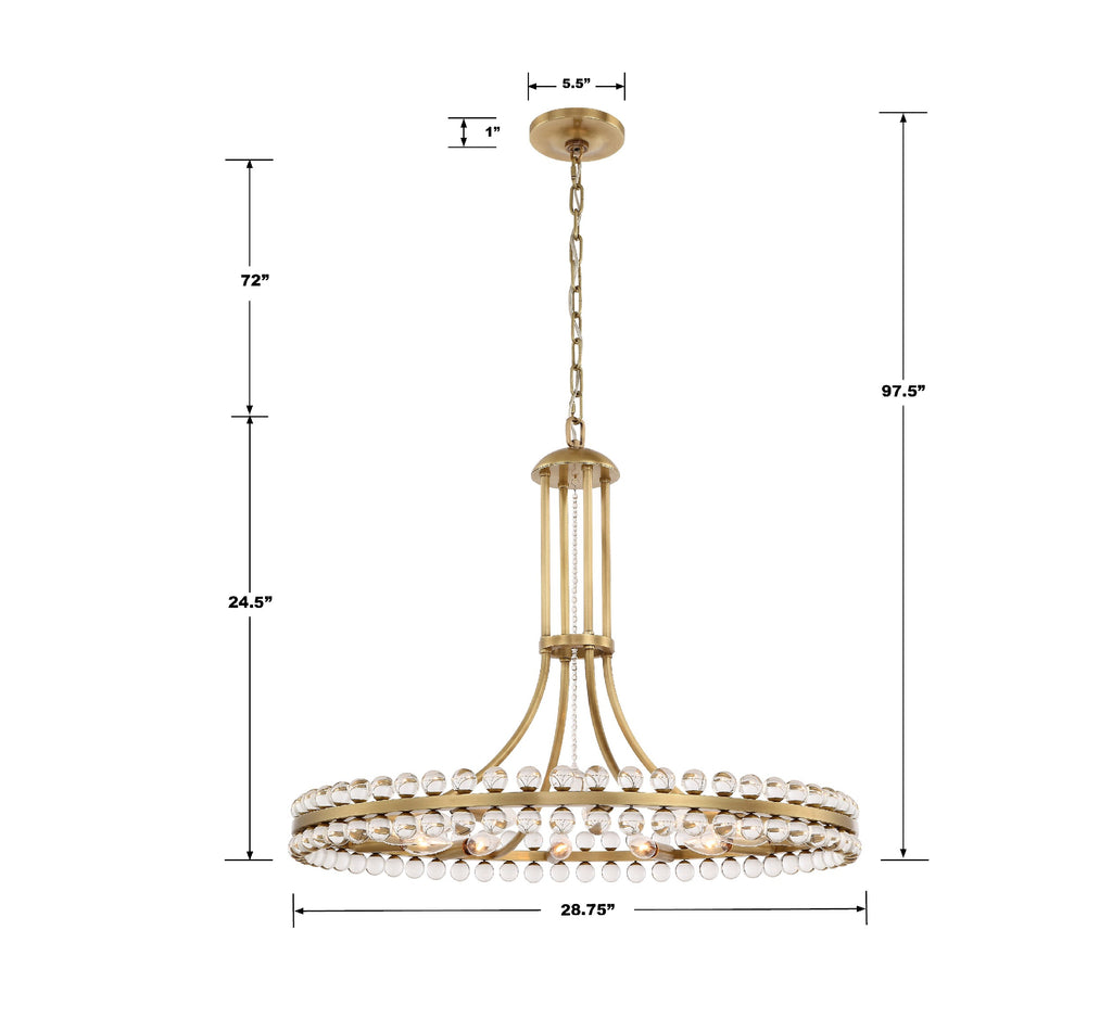 Clover 12 Light Chandelier