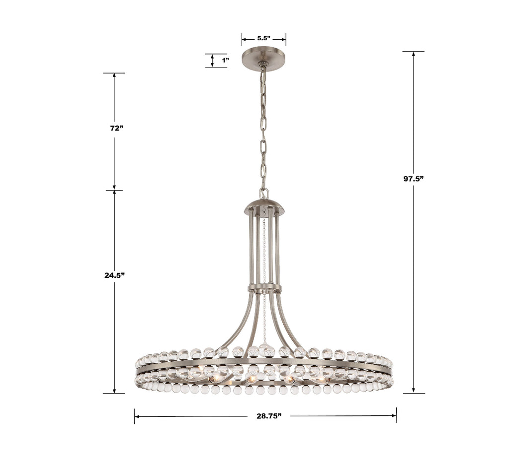 Clover 12 Light Chandelier