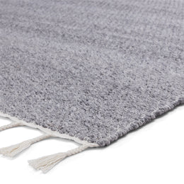 Jaipur Living Encanto Indoor/ Outdoor Solid Gray/ White Area Rug