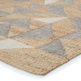 Jaipur Living Utah Handmade Geometric Beige/ Gray Runner Rug