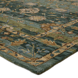 Vibe by Jaipur Living Ahava Handmade Oriental Green/ Blue Area Rug