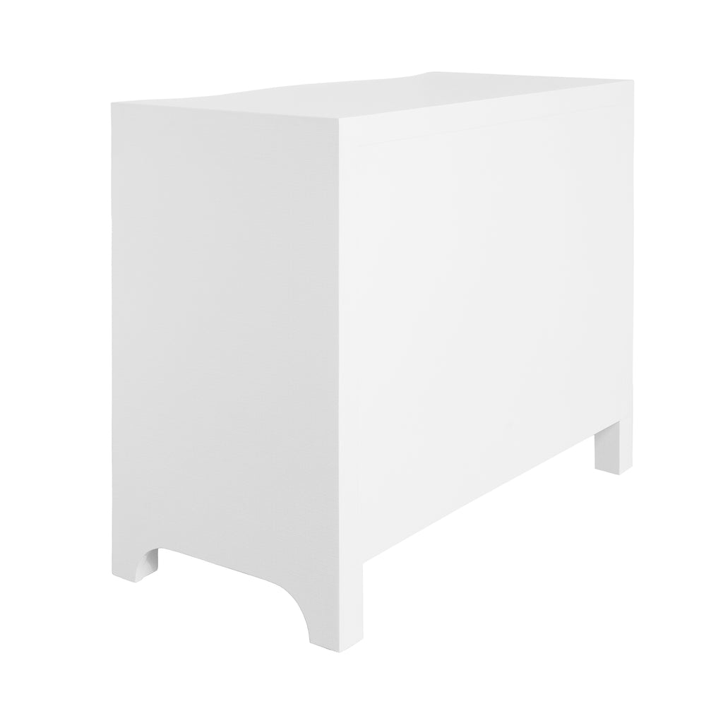 Curved Front Chest With Three Drawers