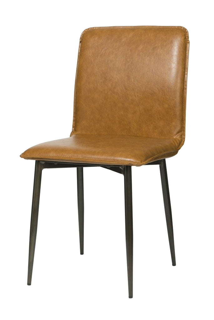 Luca Side Chair - Tan Brown - Set of 2