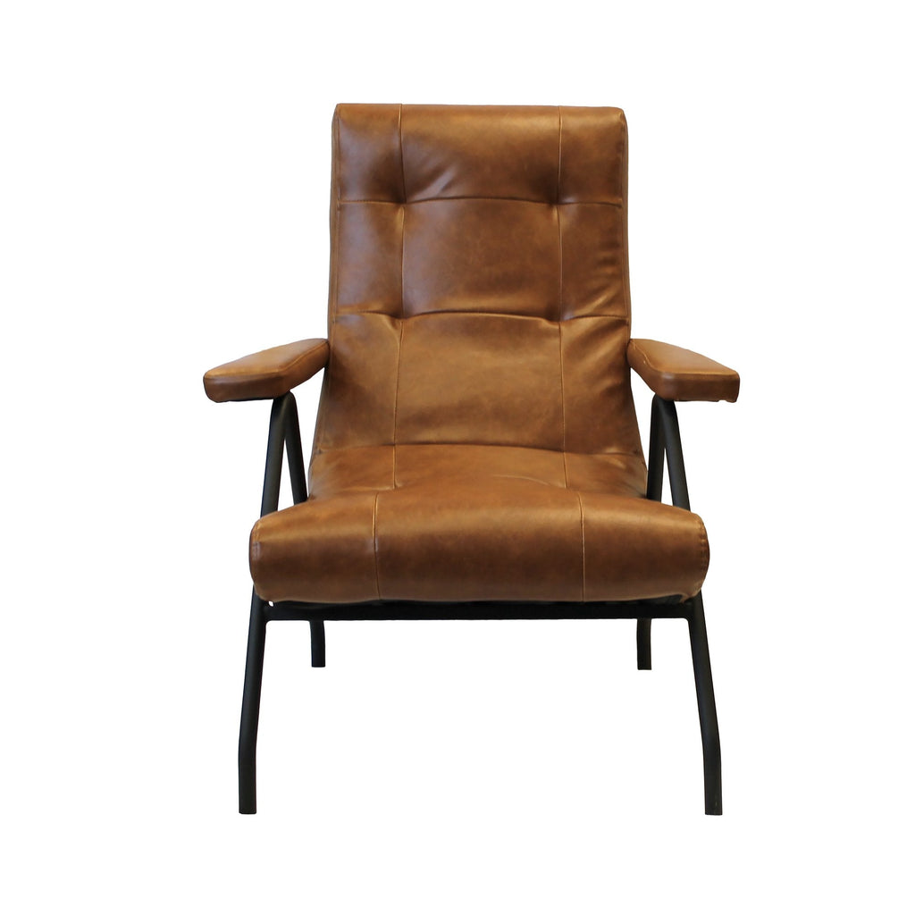 Retro Lounge Chair - Tan Calcio