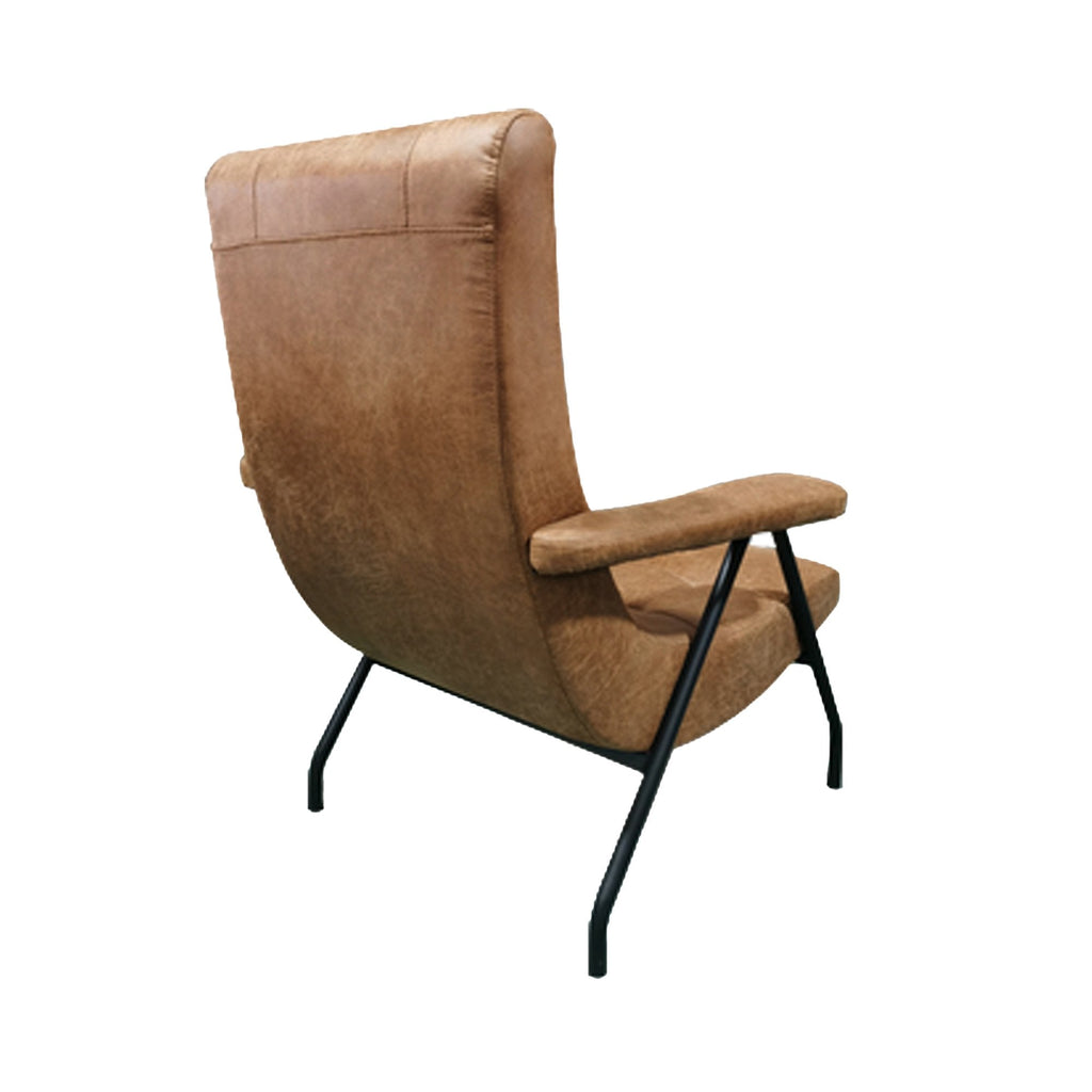 Retro Lounge Chair - Tan Calcio