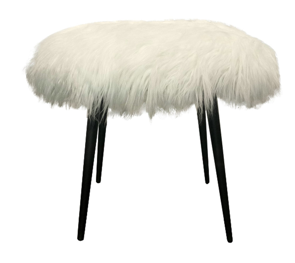 Contessa Stool - Fur White