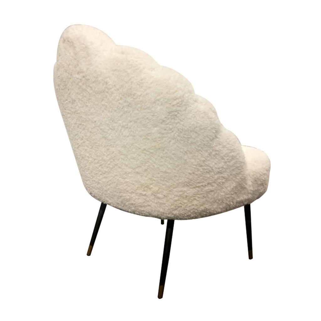 Duchess Lounge Chair - Sherpa White