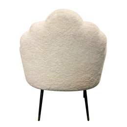 Duchess Lounge Chair - Sherpa White