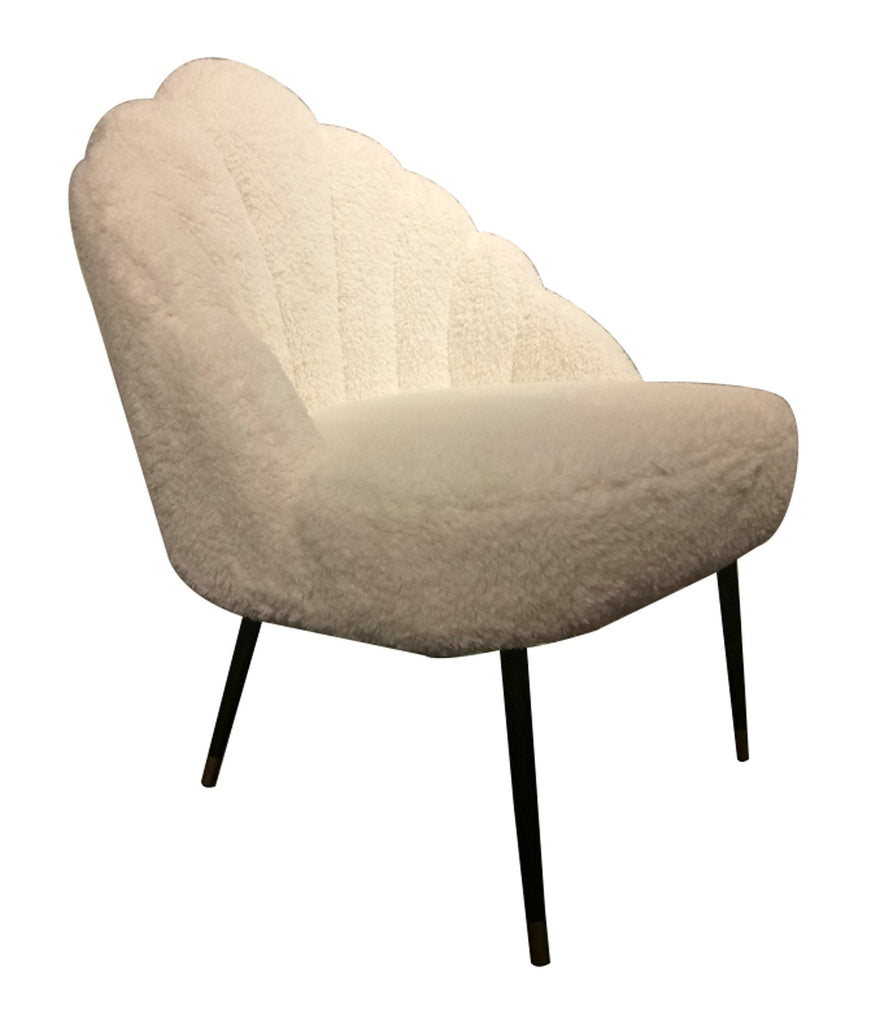 Duchess Lounge Chair - Sherpa White