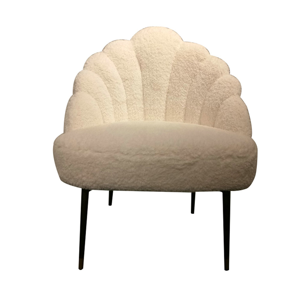 Duchess Lounge Chair - Sherpa White