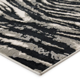 Jaipur Living Saber Animal Black/ Gray Runner Rug