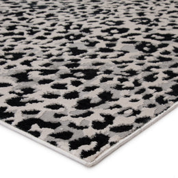 Jaipur Living Fauve Animal Gray/ Black Runner Rug