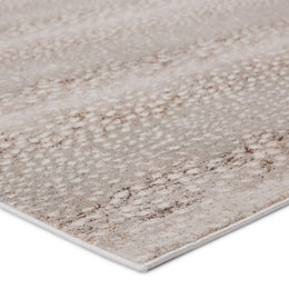 Jaipur Living Axis Animal Light Gray/ Brown Runner Rug