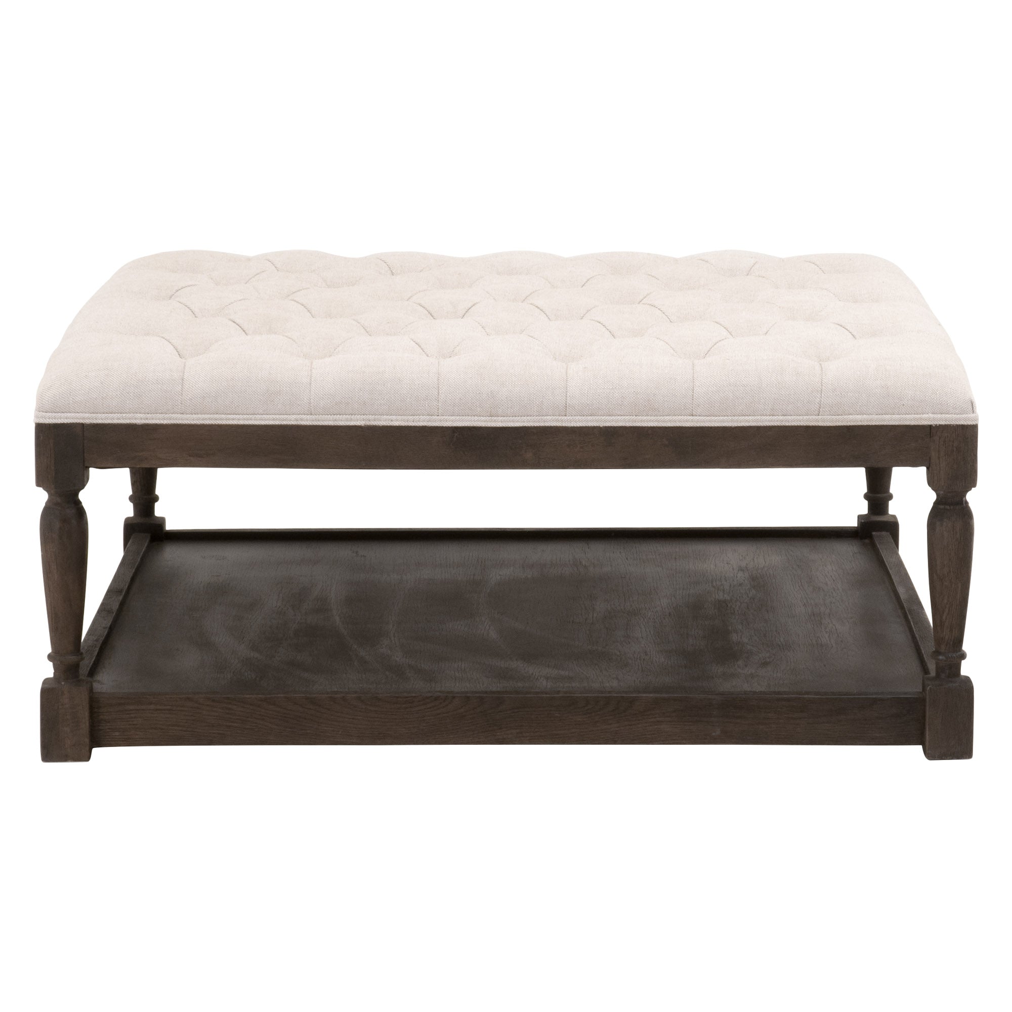 Cambridge Square Upholstered Coffee Table, Bisque