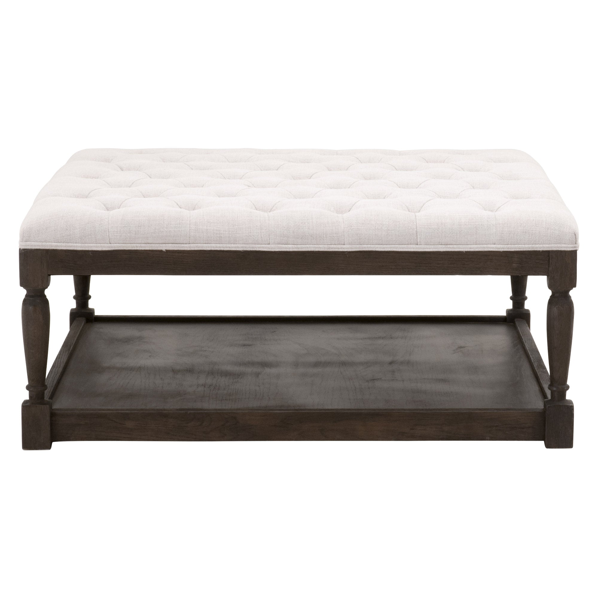 Cambridge Square Upholstered Coffee Table, Cream