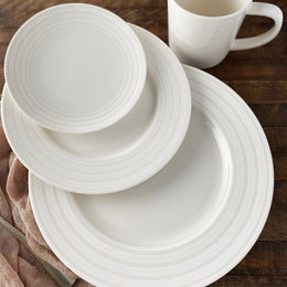 Cambridge Stripe Canape Plates, Set of 4