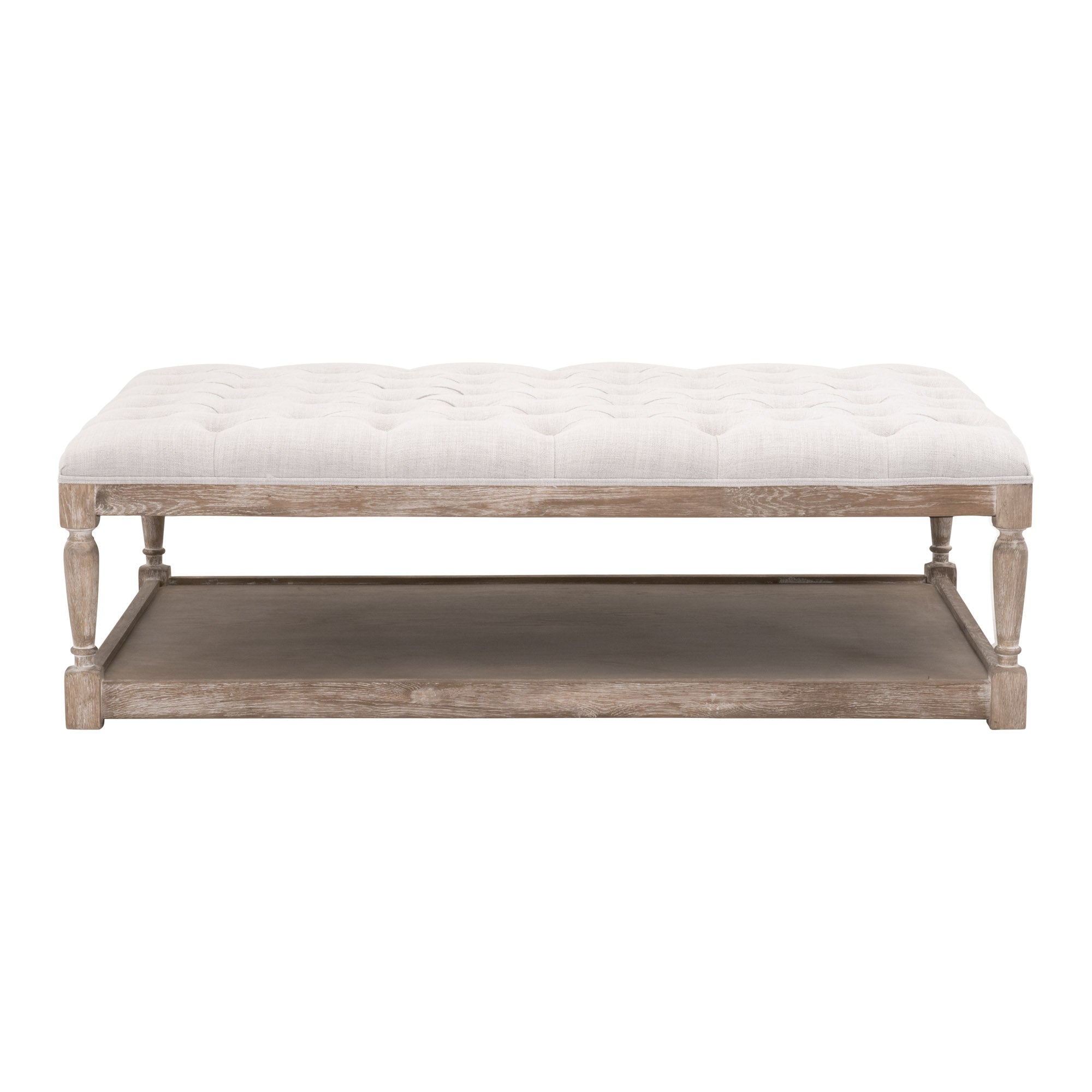 Cambridge Upholstered Coffee Table, Cream