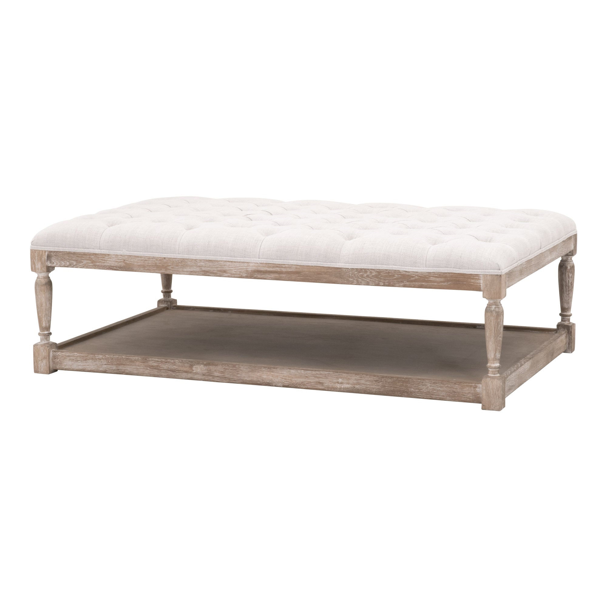 Cambridge Upholstered Coffee Table, Cream