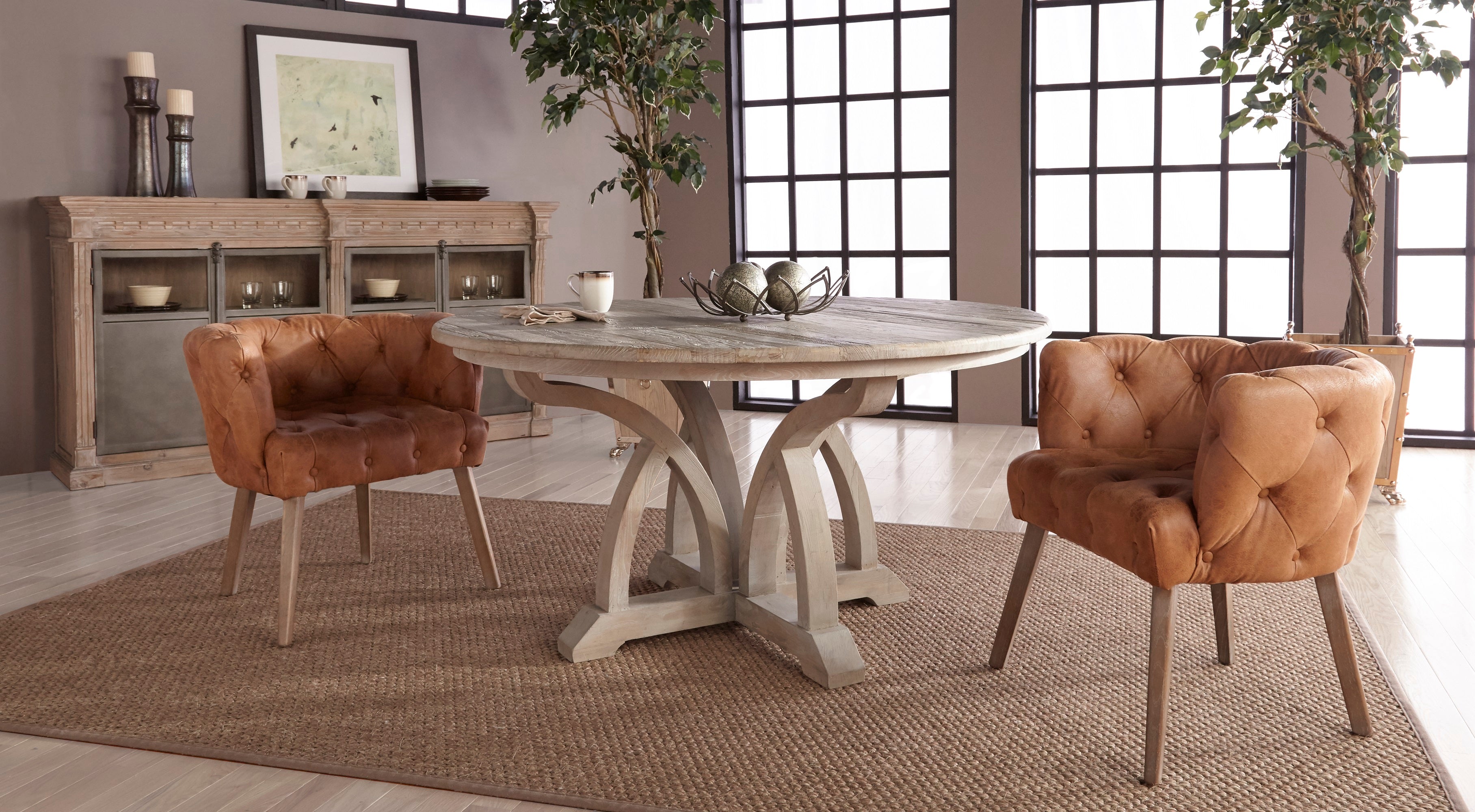 Carnegie 60" Round Dining Table