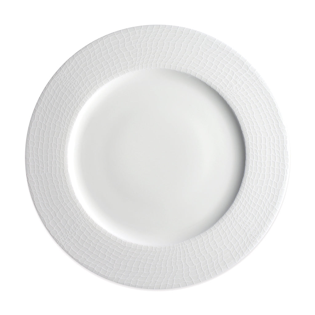 Catch Rimmed Dinner Plate White, Set of 4