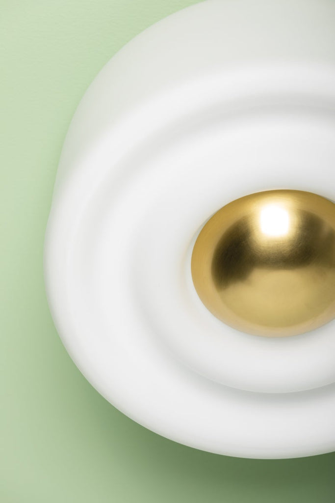 Ciela Flush Mount, Aged Brass