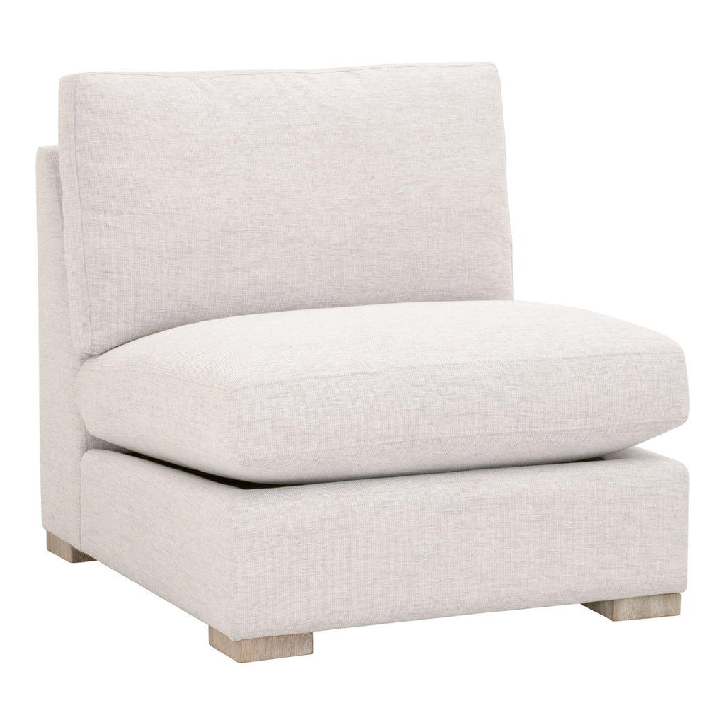 Clara Modular 1-Seat Armless Chair - Natural Gray Oak