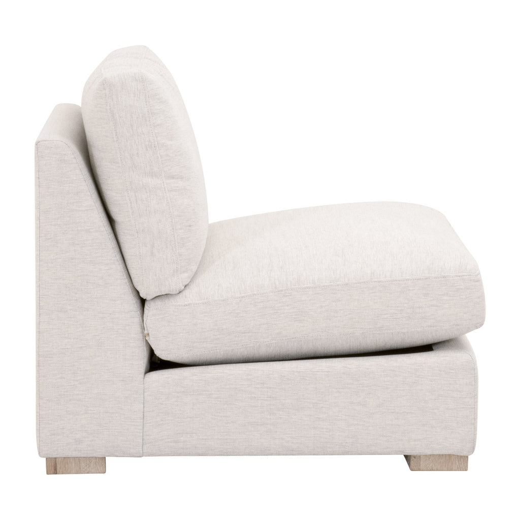 Clara Modular 1-Seat Armless Chair - Natural Gray Oak