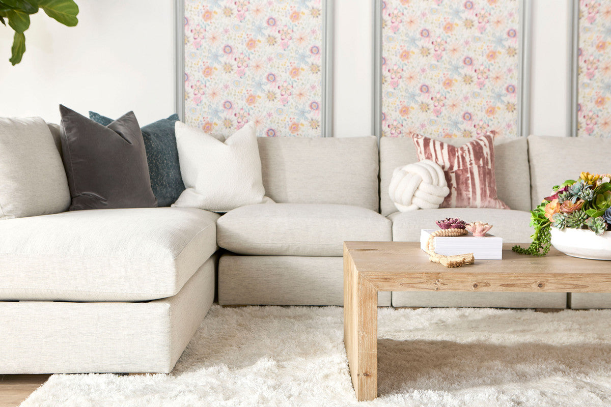 Clara Modular Left-facing Chaise - Natural Gray Oak