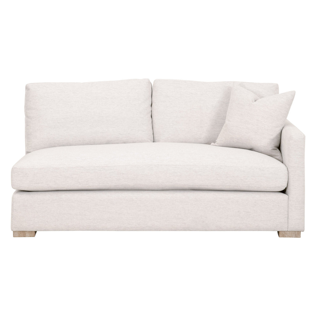 Clara Modular 2-seat Right Slim Arm Sofa - Natural Gray Oak