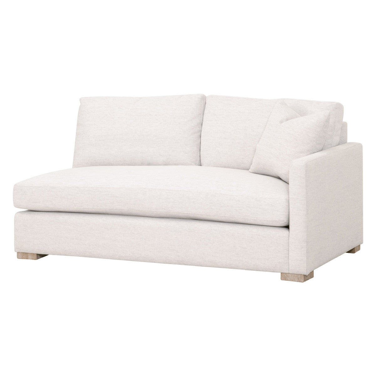 Clara Modular 2-seat Right Slim Arm Sofa - Natural Gray Oak