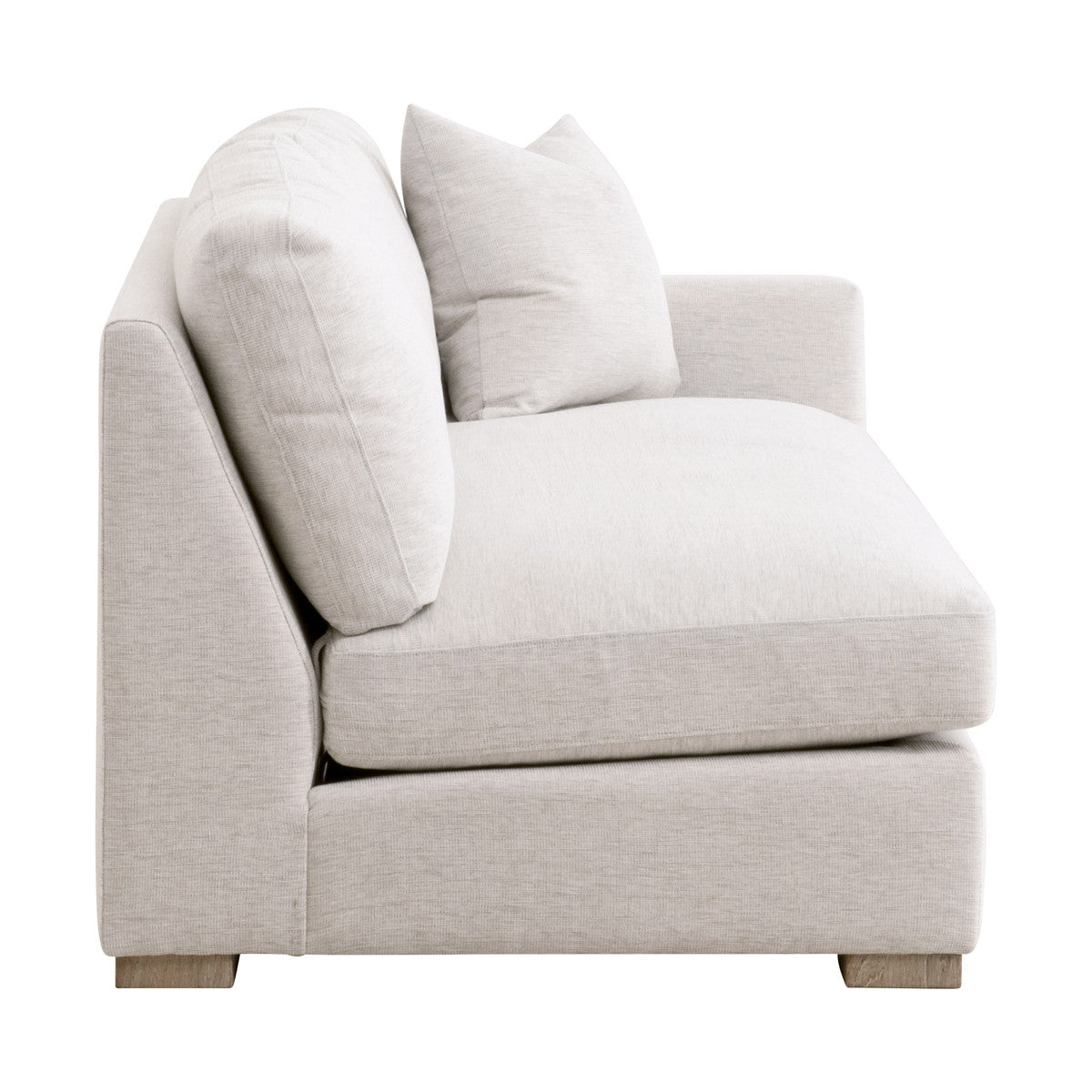 Clara Modular 2-seat Right Slim Arm Sofa - Natural Gray Oak