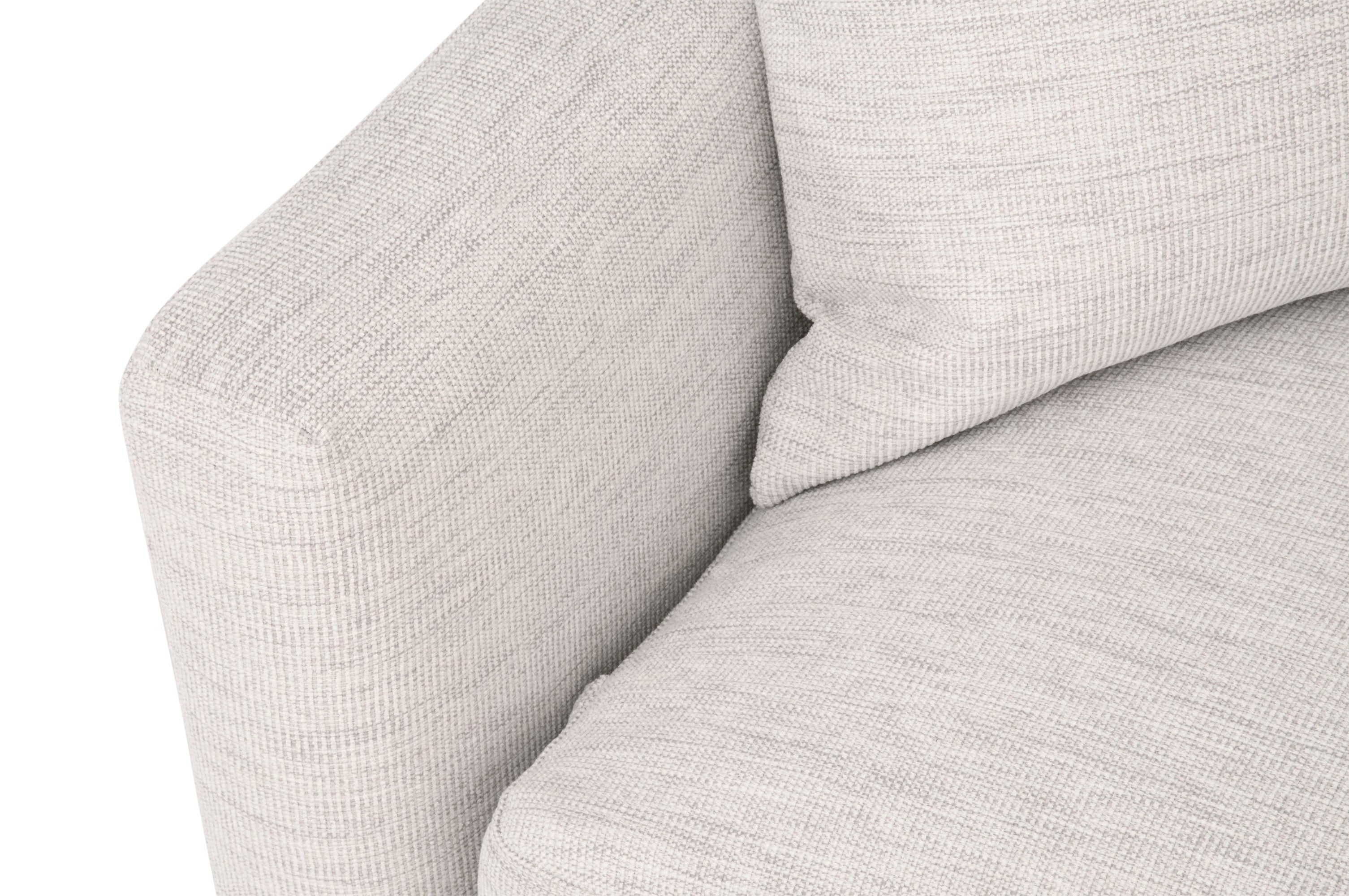 Clara 86" Slim Arm Sofa, Stone Basketweave