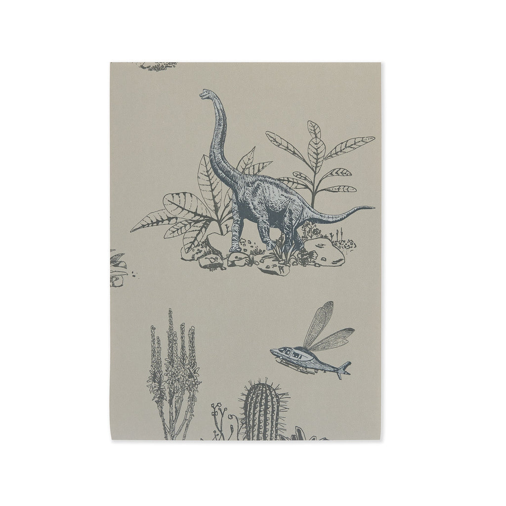 Classic Dino Wallpaper - Grey