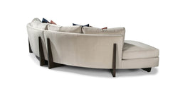 Clip 2 Two Chaise Sectional In Gray Fabric