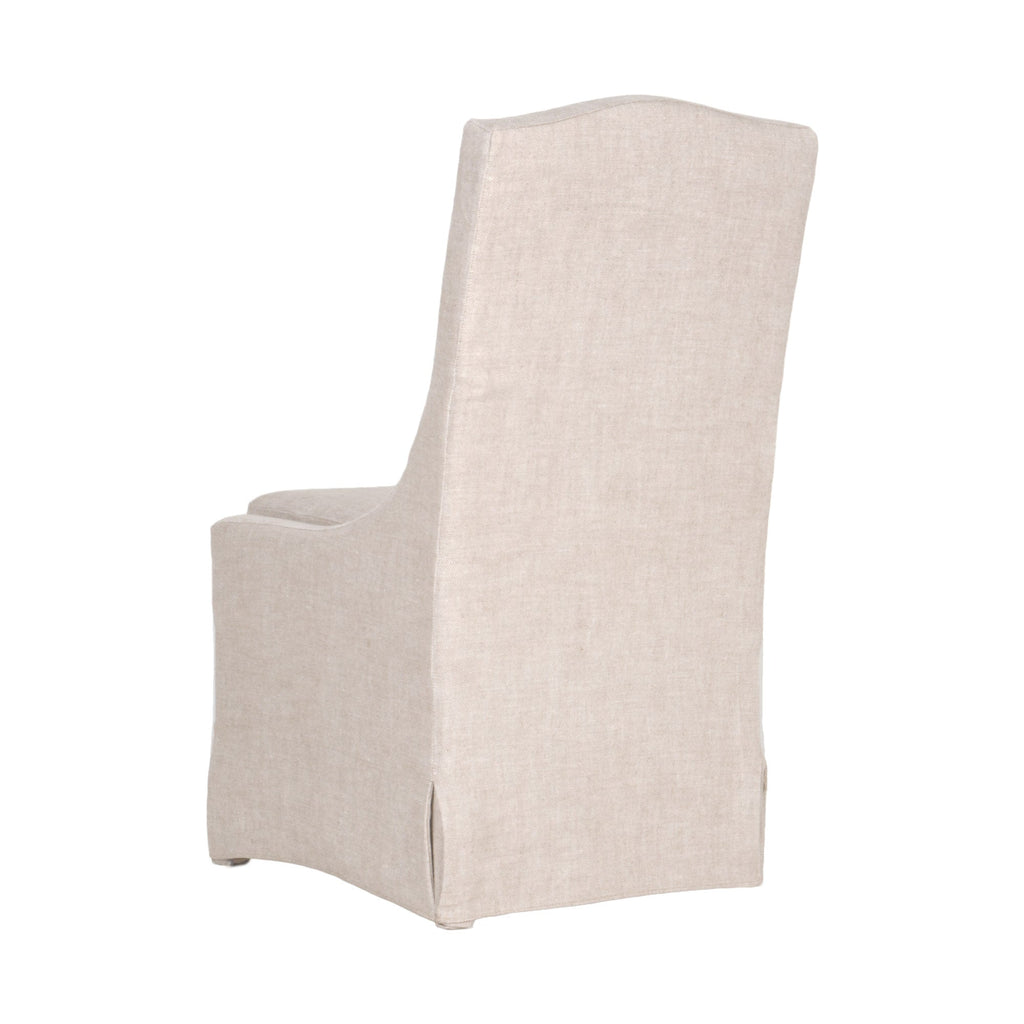 Colette Slipcover Dining Chair, Set of 2, Bisque French Linen