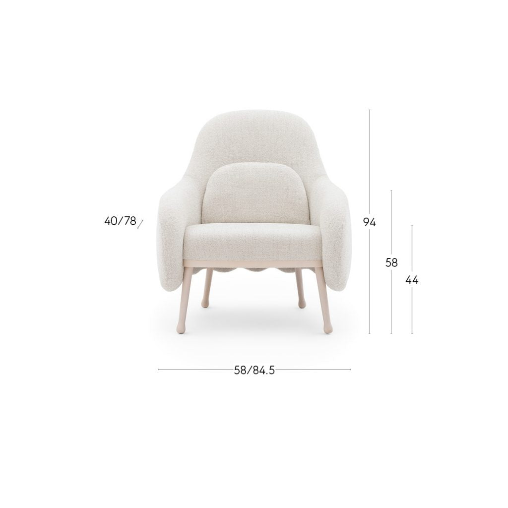 Corolla 272, Stained Beech, Select Fabric