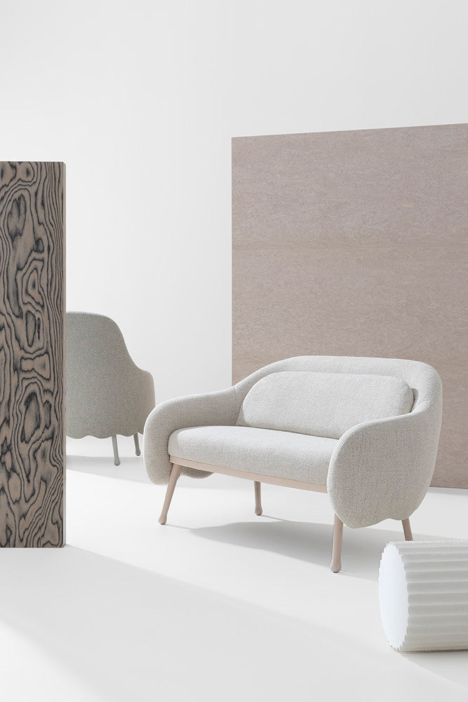 Corolla 273, Stained Beech, Tailored Fabric