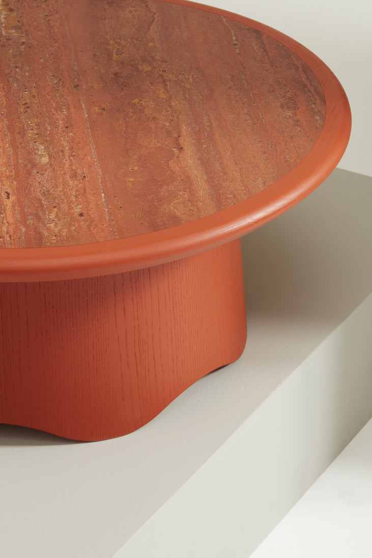 Corolla 280, Stained Ash, Travertino Stone Top