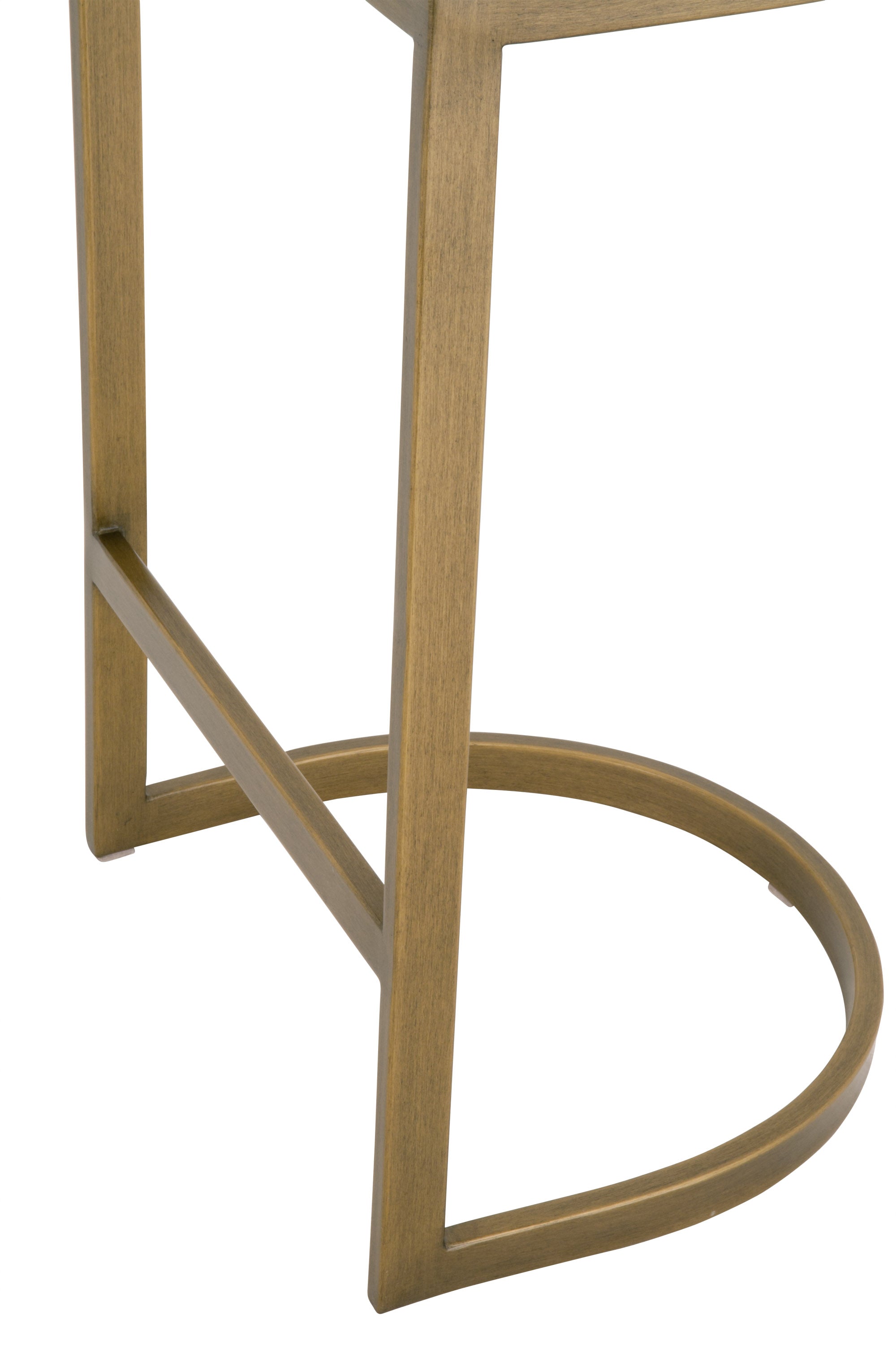 Cresta Counter Stool, Pearl, Brushed Gold