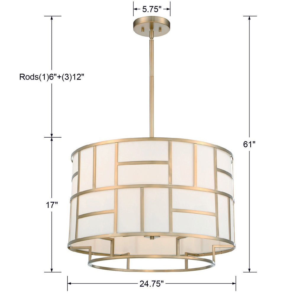 Libby Langdon Devon 3 Light Semi Flush