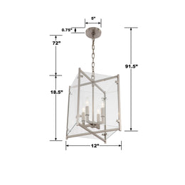 Danbury 4 Light Lantern Pendant